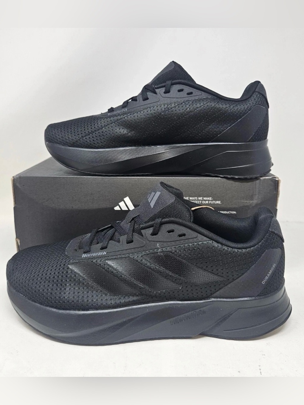 Men's Adidas Duramo SL M Wide Running Shoes Sneakers Triple Black IF7254 Sz 11.5